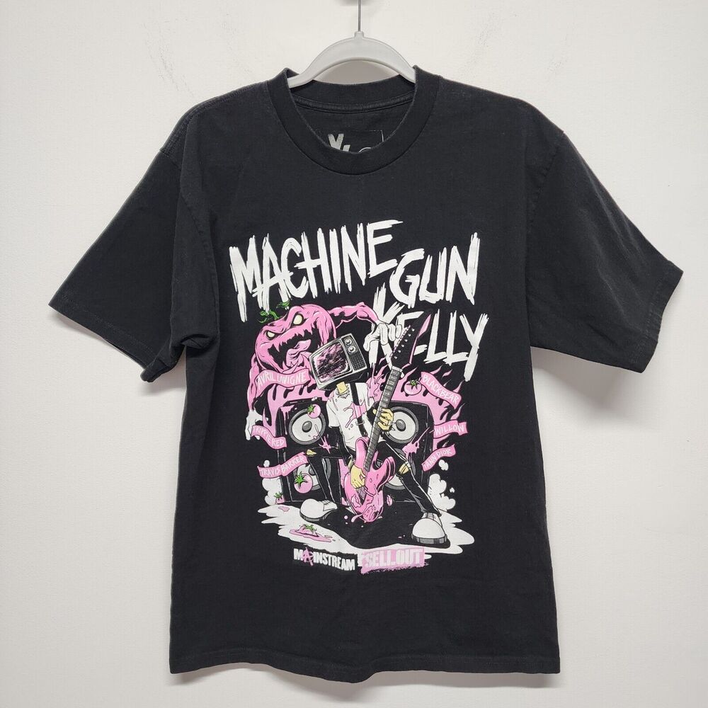 Machine Gun Kelly T-Shirt Mainstream Sellout Official Tour 2022 Size L Black MGK